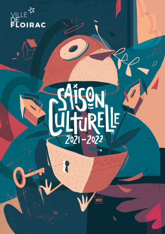 Affiche saison culturelle 2021/2022, Ville de Floirac