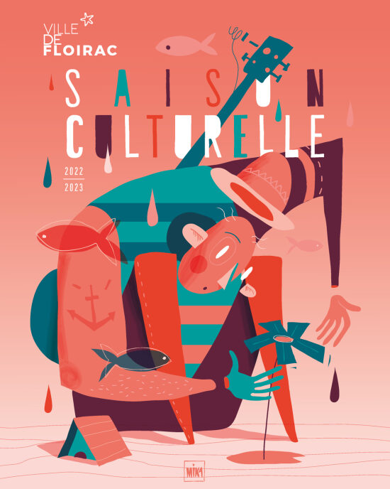 Affiche saison culturelle 2022/2023, Ville de Floirac